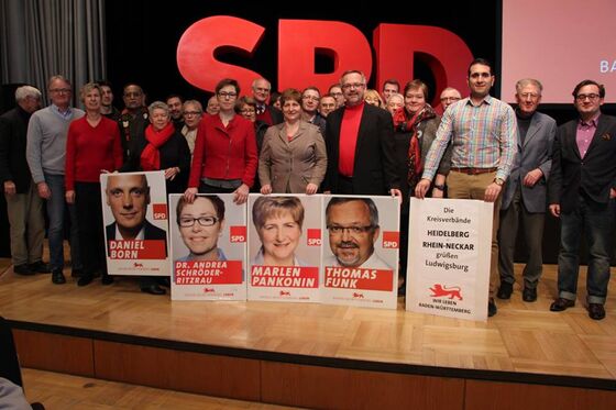 Die nordbadische Delegation auf dem politischen Aschermittwoch in Ludwigsburg